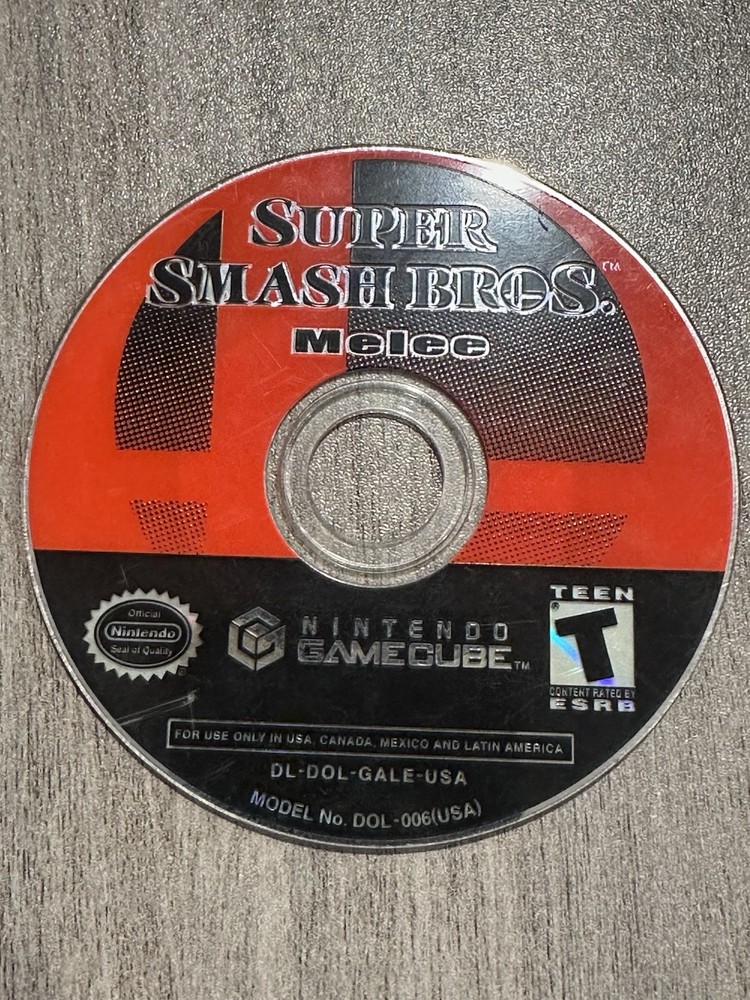 Super Smash Bros Melee (Nintendo GameCube, 2001) Disc Only