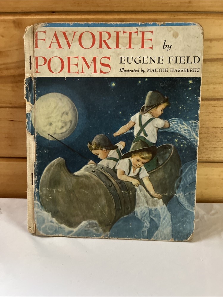 Favorite Poems By Eugene Field Hardcover 1940 Children's Book Vintage