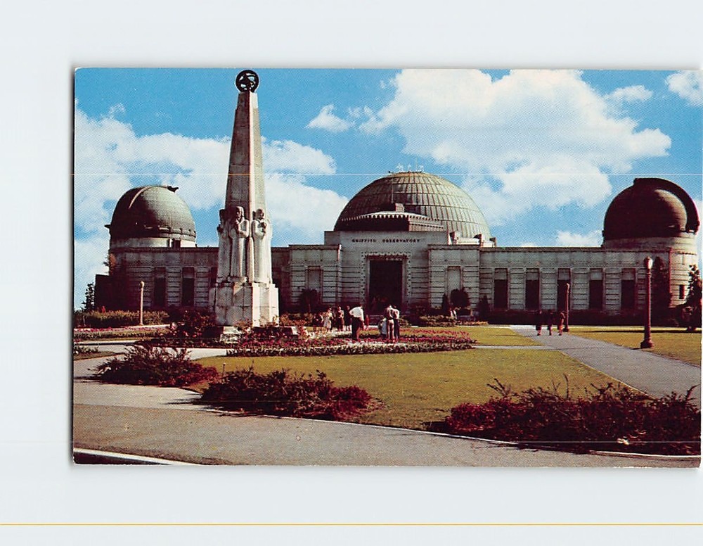 Postcard Planetarium and Observatory Griffith Park Los Angeles California USA