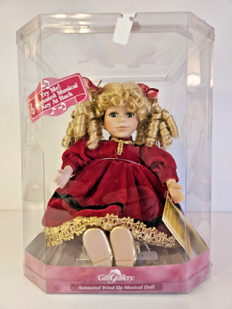 Collector's Choice Genuine Fine Bisque Porcelain Doll Lauren NiB Working Musical