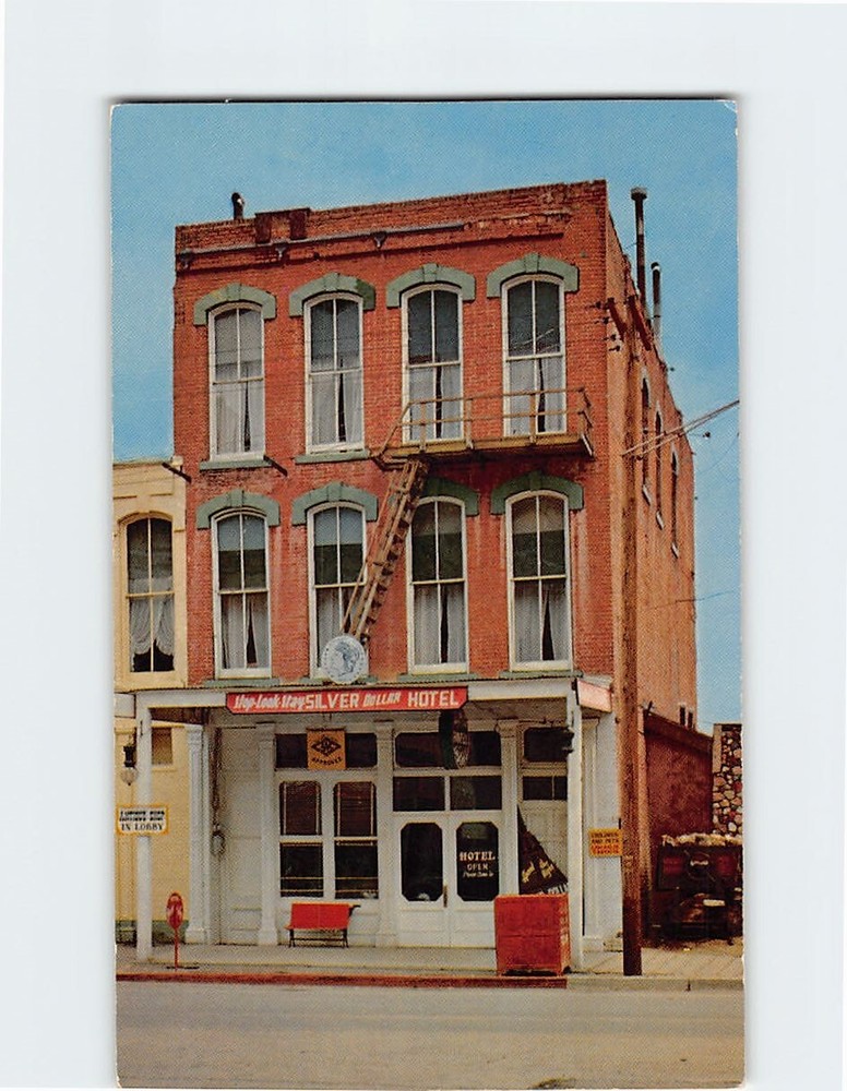 Postcard Silver Dollar Hotel Virginia City Nevada USA