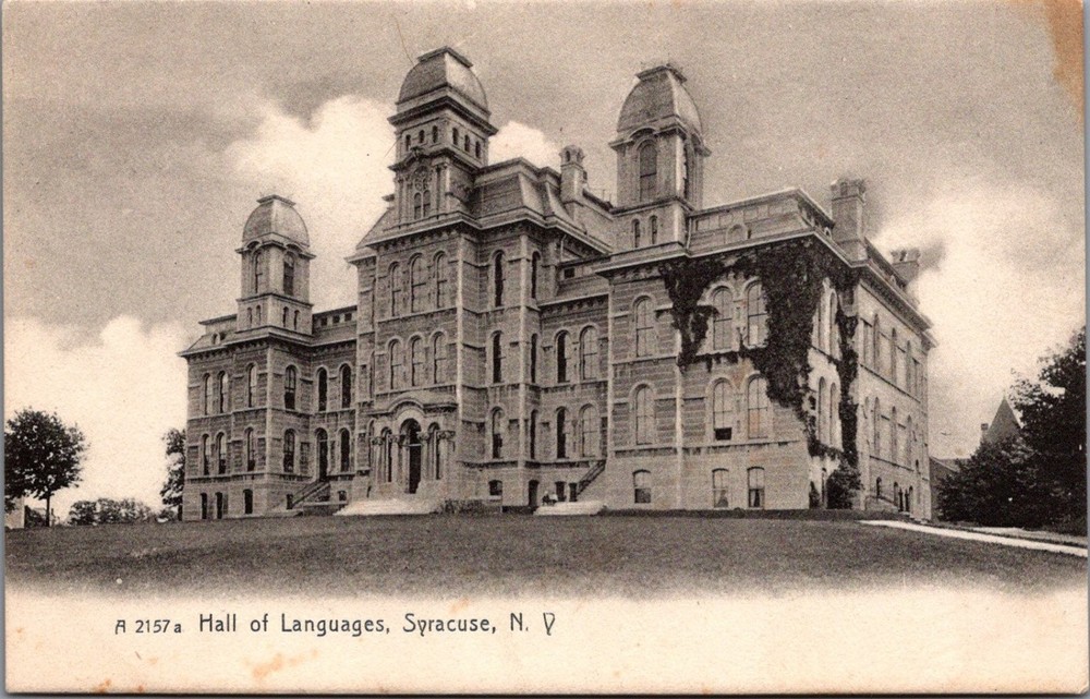 Hall of Languages Syracuse NY Rotograph Postcard Early 1900s Architecture