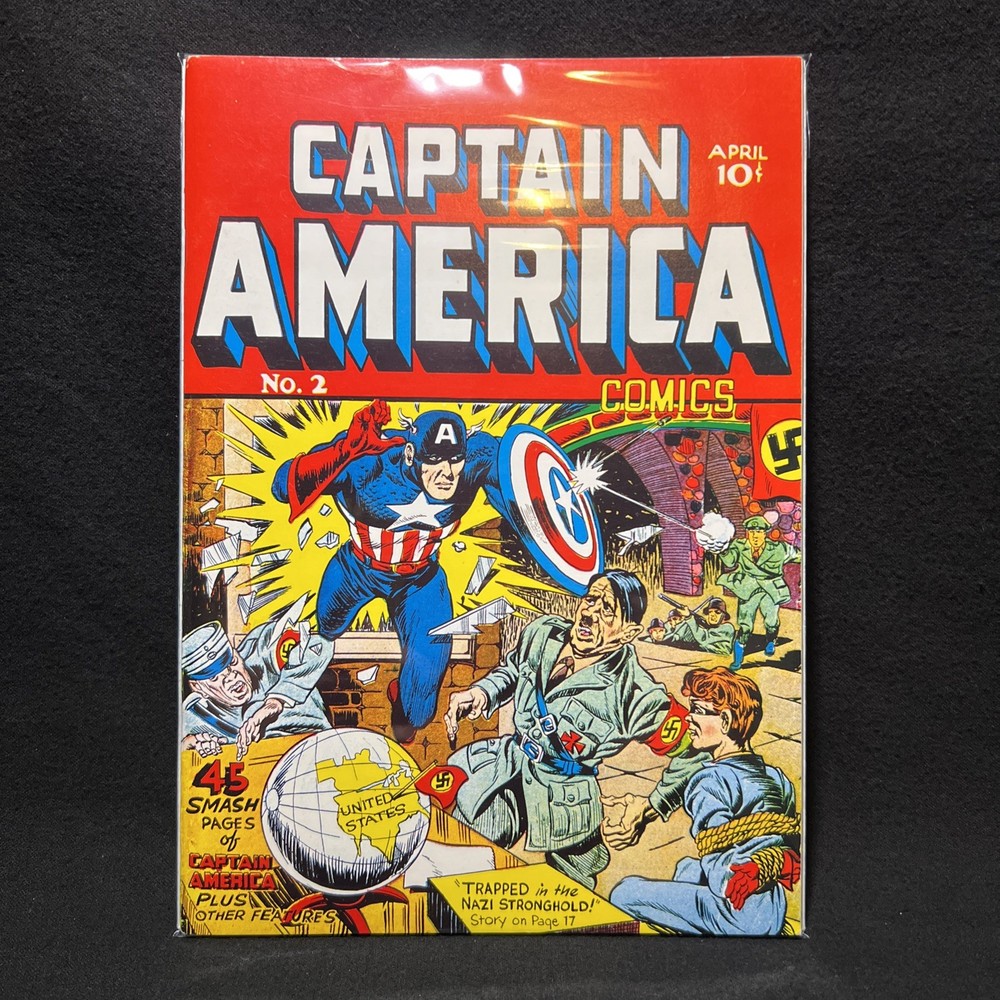 Timely Comics Captain America Comics #2 Flashback 1974 Reprint Jack Kirby