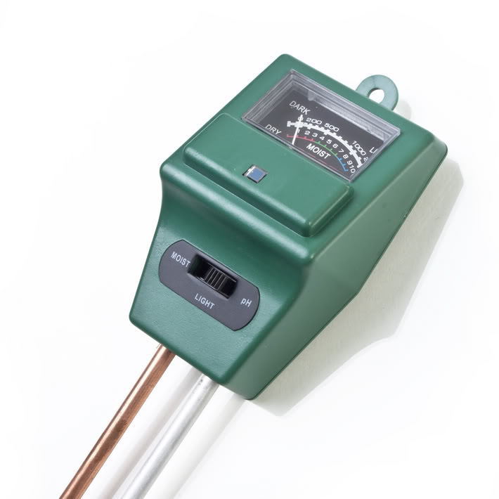 3 in 1 PH Tester Soil Water Moisture Light Test Meter sensor Garden Plant Flower