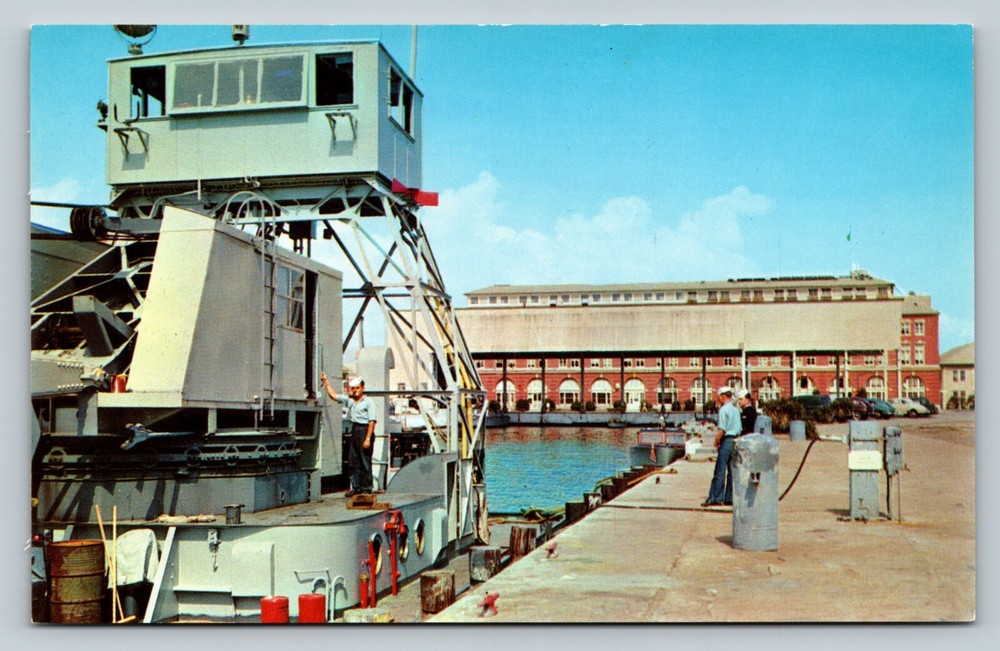 Pensacola Florida Crash Boat Basin US Naval Air Station VINTAGE Postcard