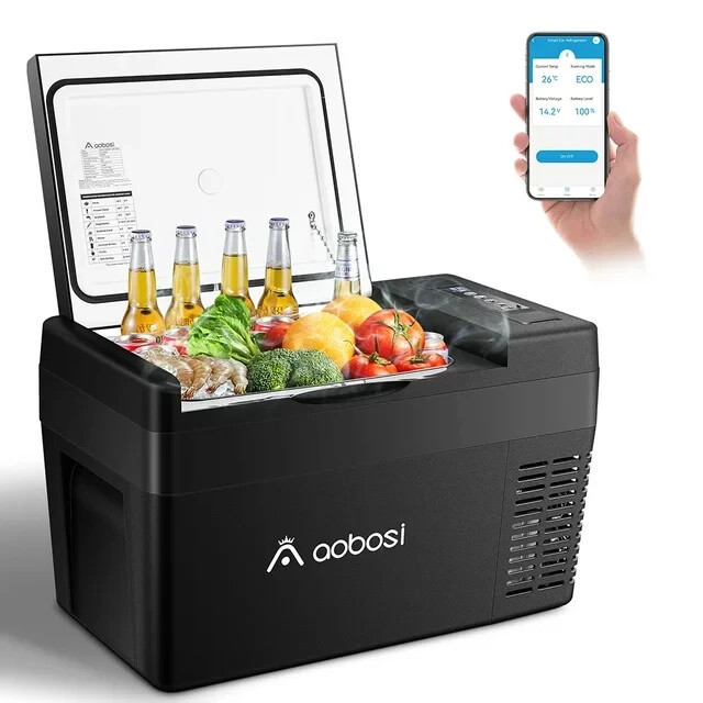 Electric Car Refrigerator AC Portable Fridge Freezer Truck RV Camper SUV Boat