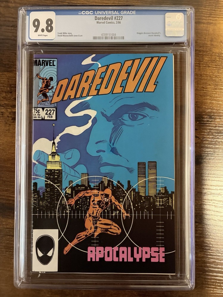 Daredevil #227 CGC 9.8 WP Kingpin Frank Miller Born Again Marvel 1986