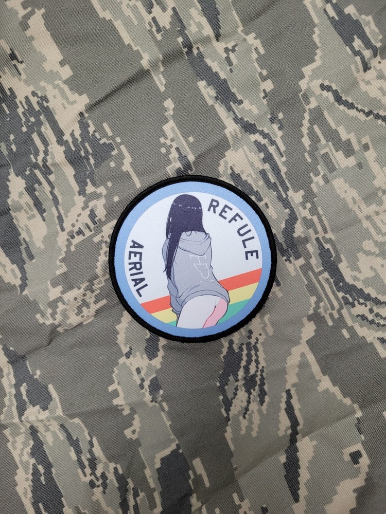 Atamonica - 'Aerial Refuel' Ace Combat anime girl pinup morale airsoft war patch-image