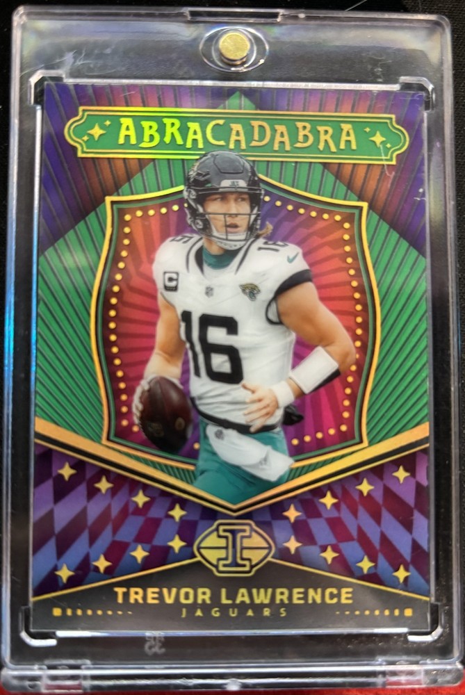 2024 Panini Illusions Trevor Lawrence Abracadabra Emerald #8/10 Jaguars-image