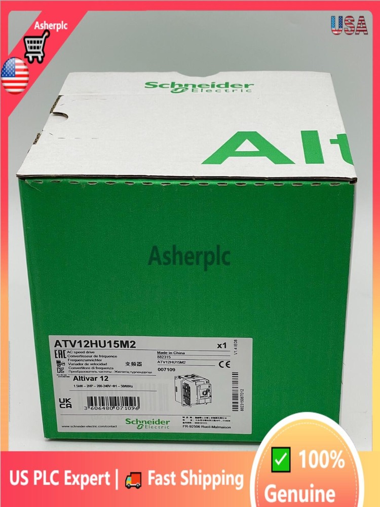 One Schneider ATV12HU15M2 Inverter PLC Module New In Box Fast Shipping