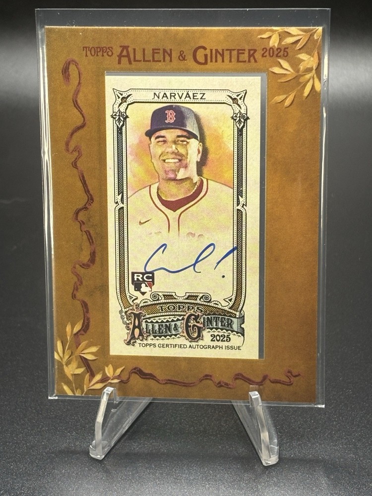 2025 Allen Ginter Carlos Narvaez Framed Mini Auto RC #MA-CN