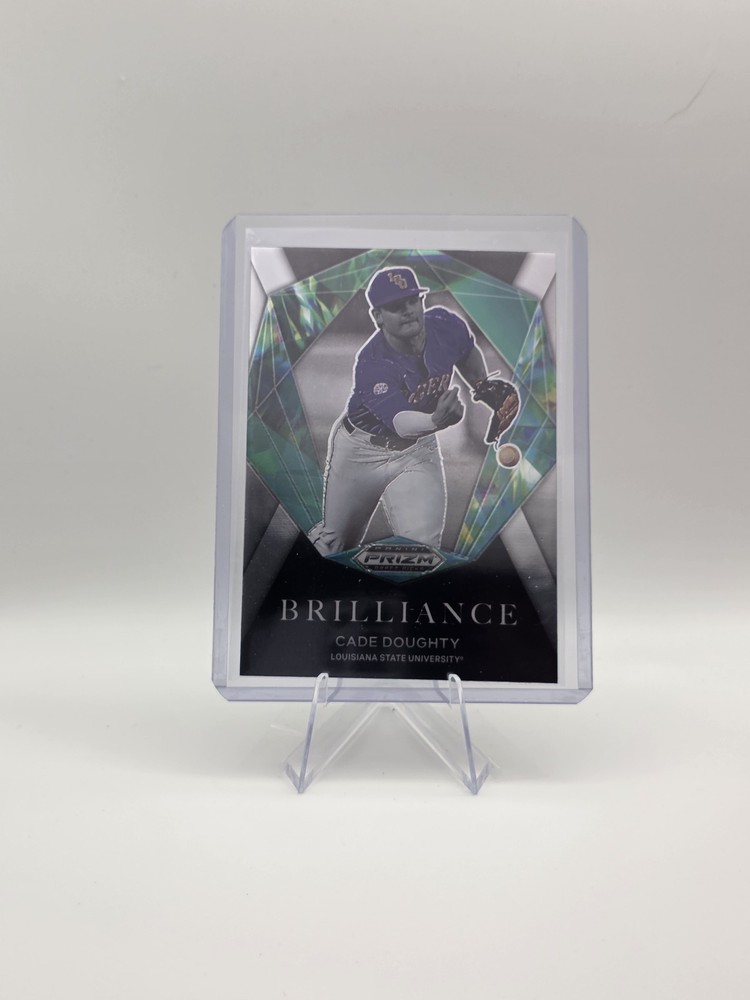 2022 Panini Prizm Draft Picks Cade Doughty Brilliance #BR-CD LSU Tigers Silver