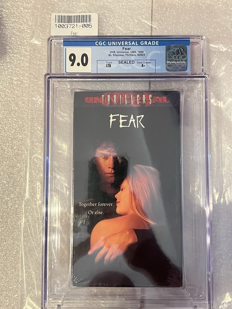 Fear VHS Sealed Graded CGC 9.0 A+ Seal Whalberg , Witherspoon