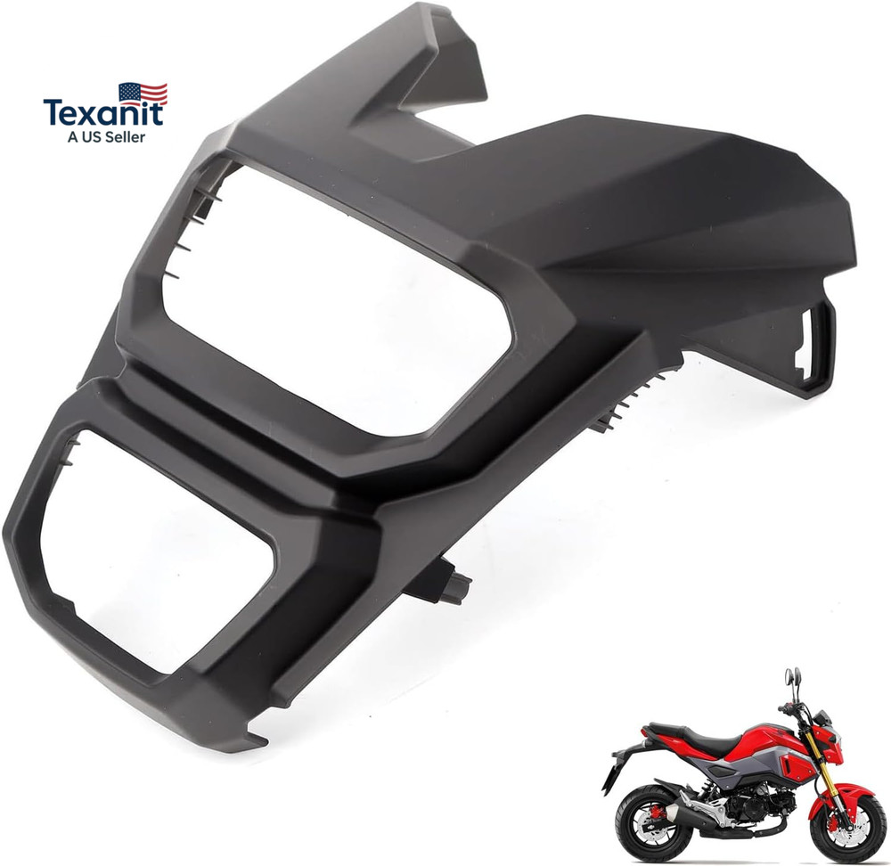 Motorcycle Black ABS Bodywork Headlight Cover Fit for Honda Grom Msx125 SF 2016-