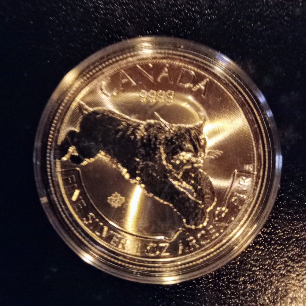 2017 - $5 - Canadian Wildlife - Silver Lynx - 1 oz. Coin - .9999 Fine