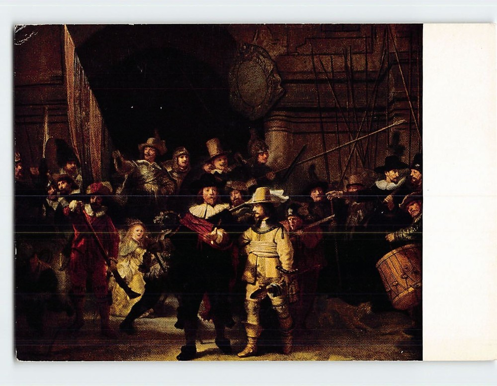 Postcard The Night Watch Painting by Rembrandt