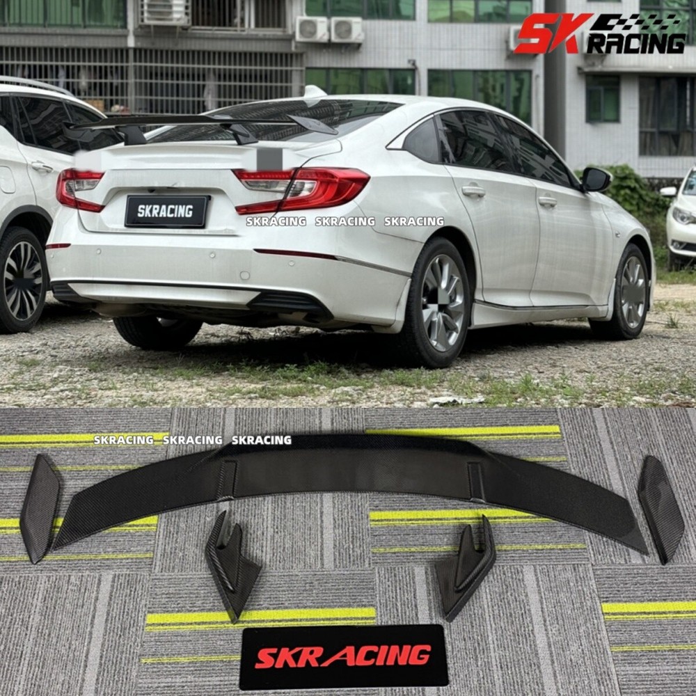 Universal Gloss Black Carbon Fiber GT-Style Trunk Lip Spoiler
