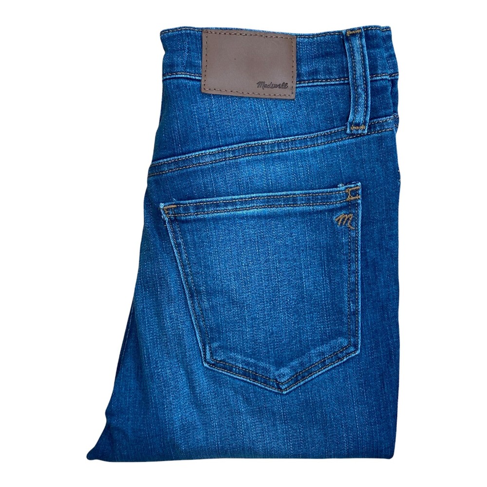 Madewell Womens 10 Inch High Rise Roadtripper Raw Hem Jeans Size 26 Style M0572