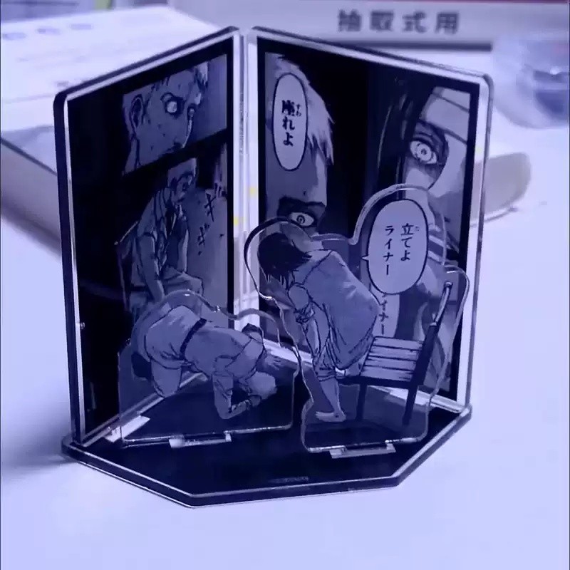 Attack On Titan Reiner Classic scene Desktop Anime Stand Figure Collection Decor