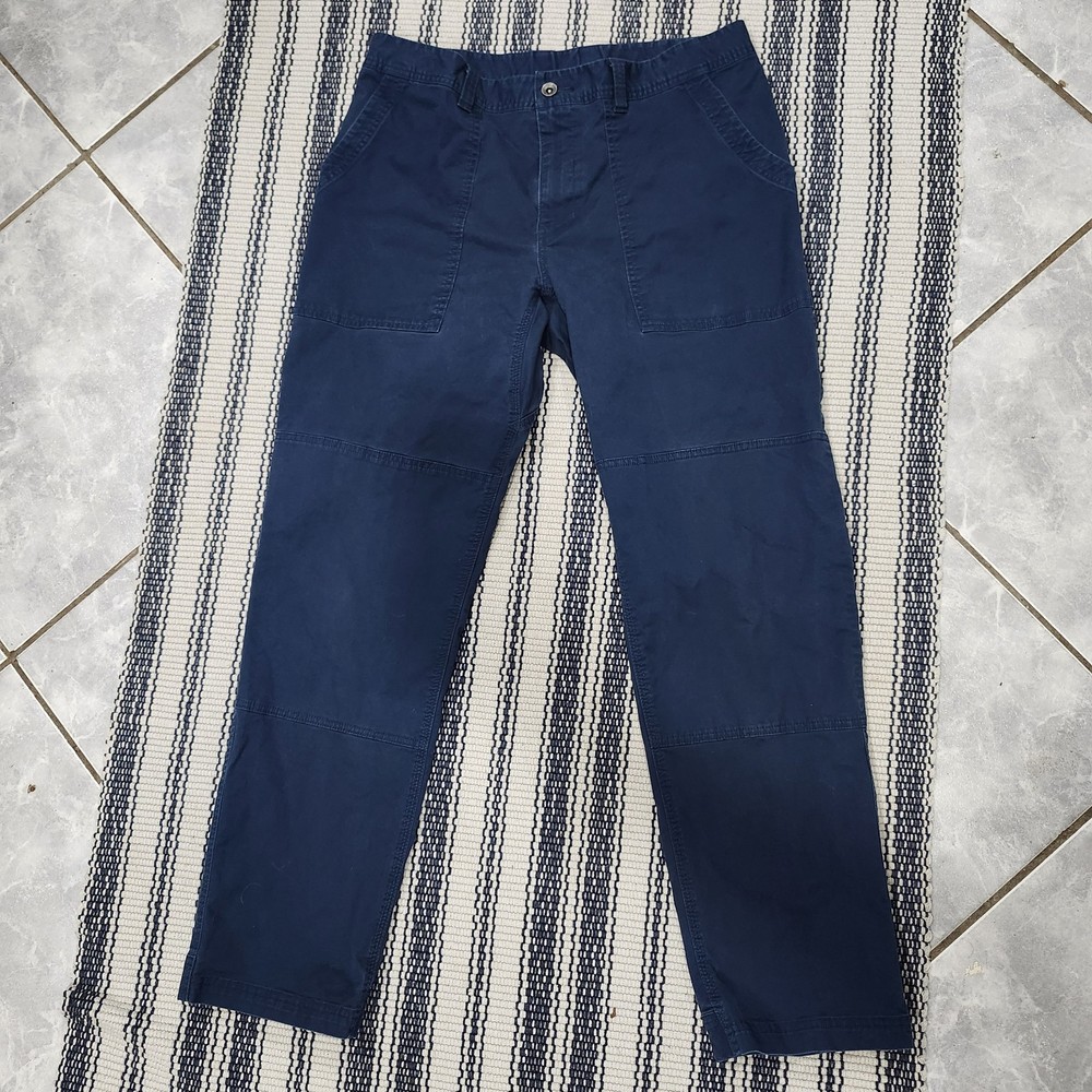 Mountain Hardwear Basin Trek Pants Mens 36x30 Blue Softshell Hiking Stretch