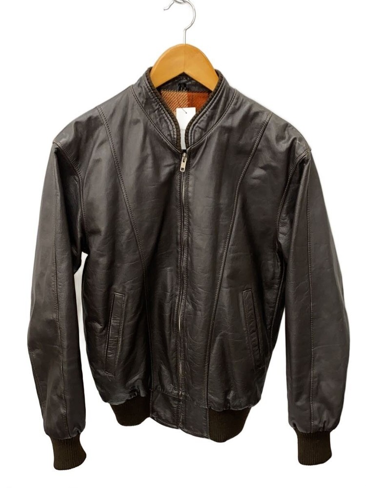 Leather Jacket Blouson/Ll/Cowhide/Brw/Plain 3499
