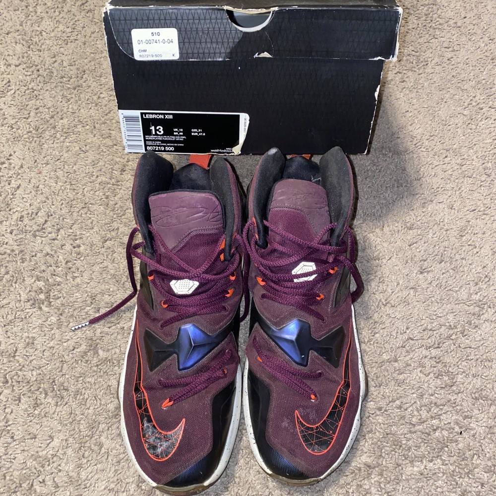 Nike Lebron James XIII Men's (Size:13) Mulberry Purple  807219-500! AS-IS! SEE!