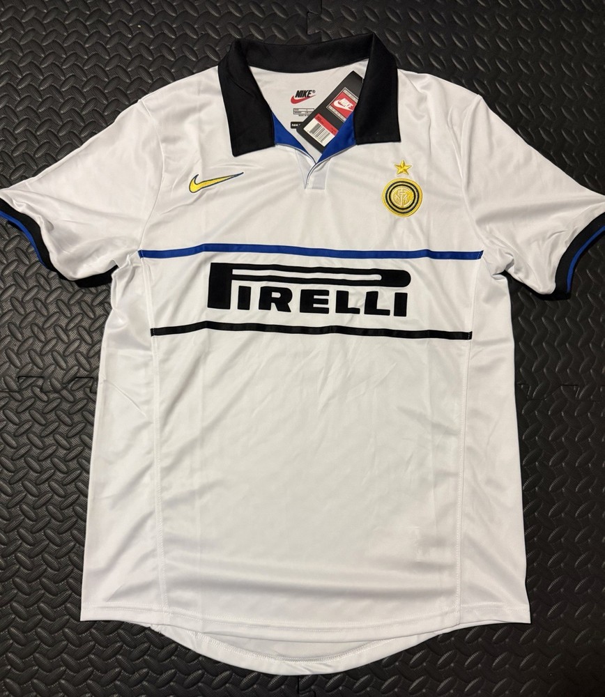 Inter Milan 1998-99 Away Jersey Ronaldo Nazario R9 Size Large