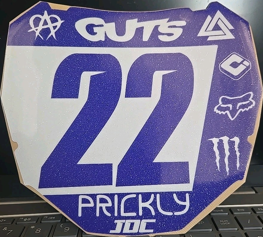 Pre-made ODI Number Plate Decal - As Is / Overstock