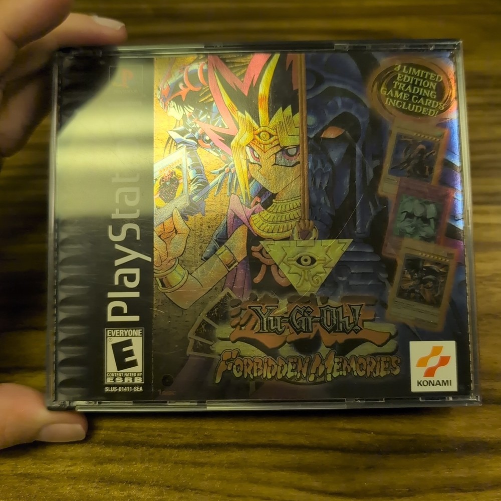 YuGiOh Forbidden Memories | Sony PlayStation Foil Cover Holo Premium Edition PS1