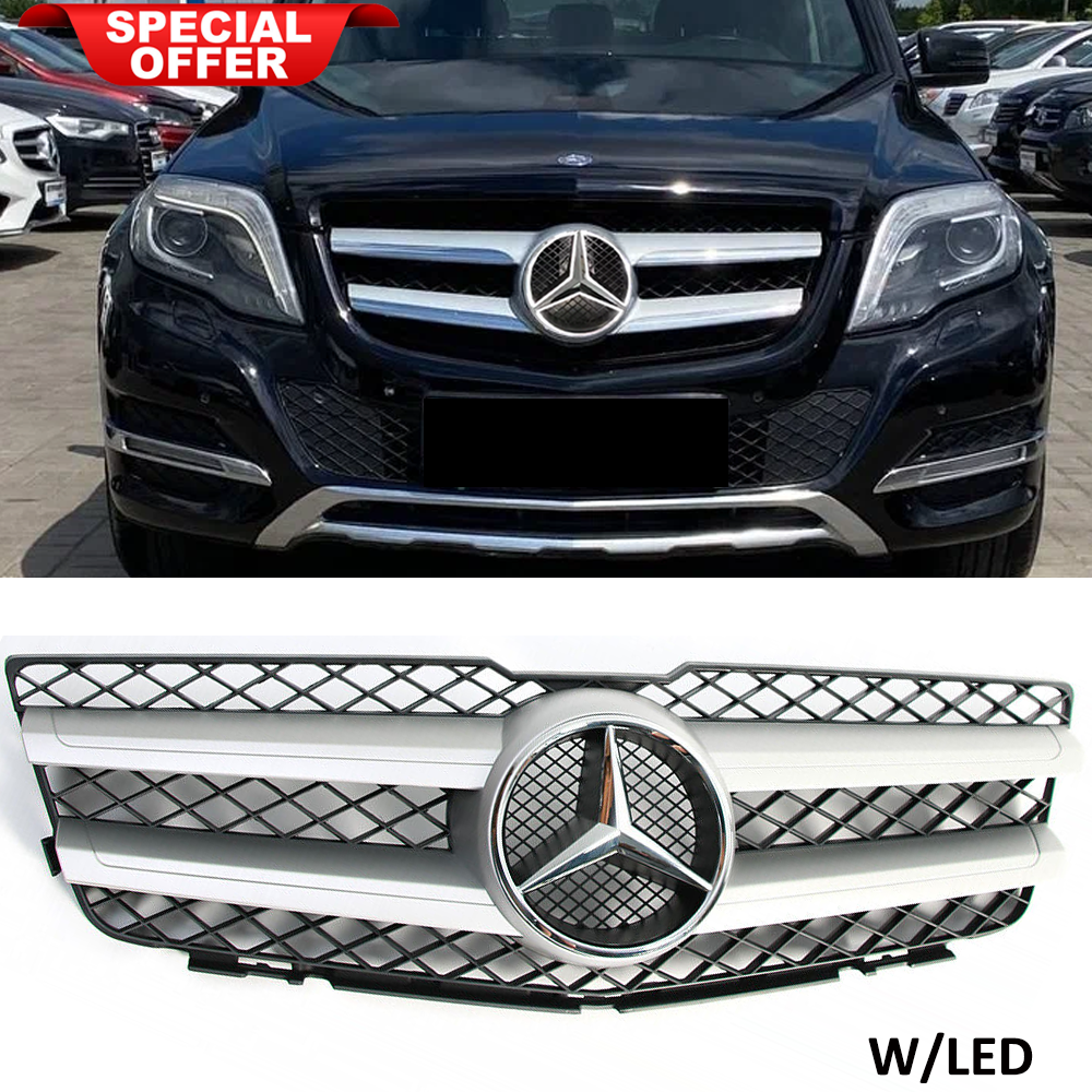 LED Front Grille Grill For Mercedes Benz X204 GLK350 GLK280 GLK300 2009-2012