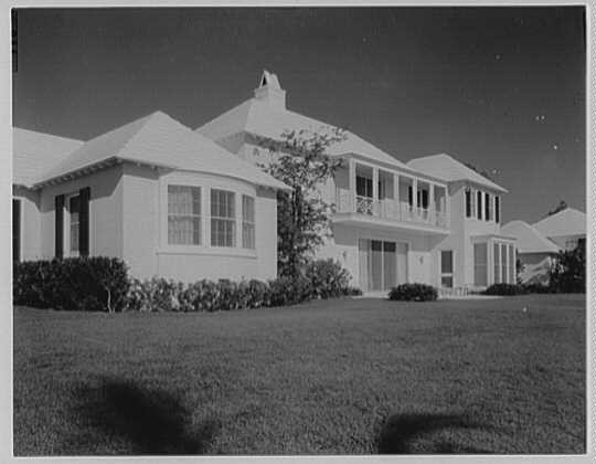 Coral Gables Florida Edward Swenson Residence 1960 East Facade Close Up