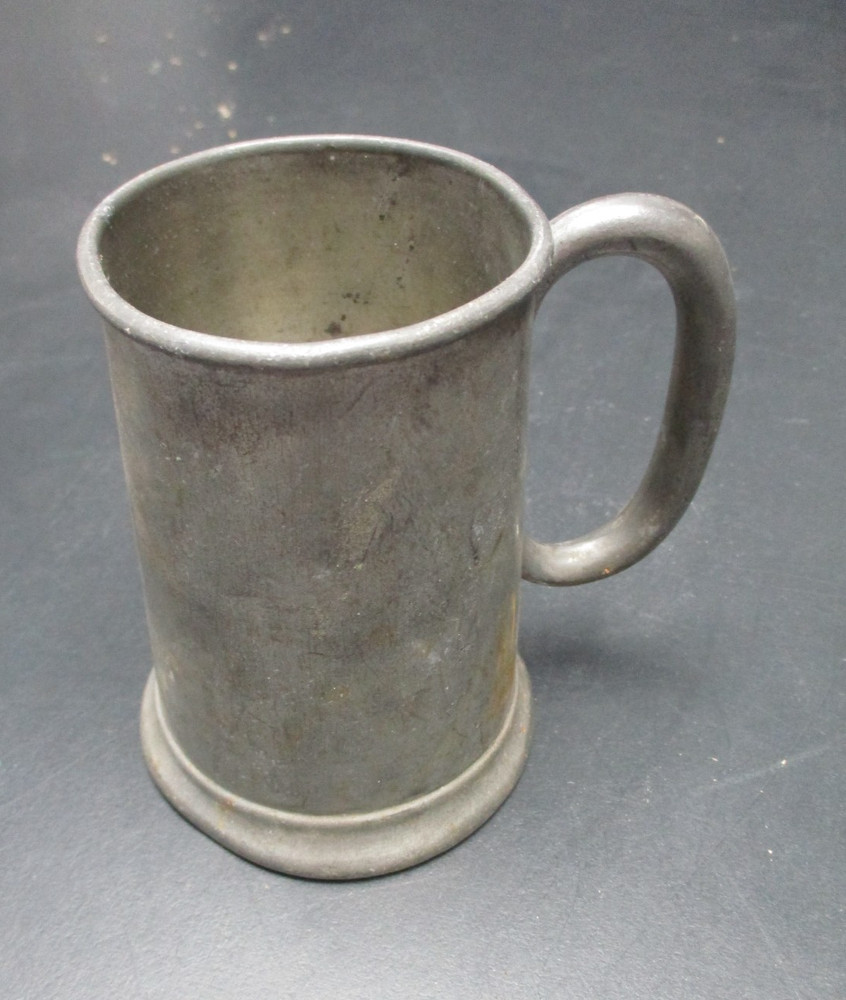 Pewter Small Tankard Mug FAIR Condition English Made 4.25 inches tall