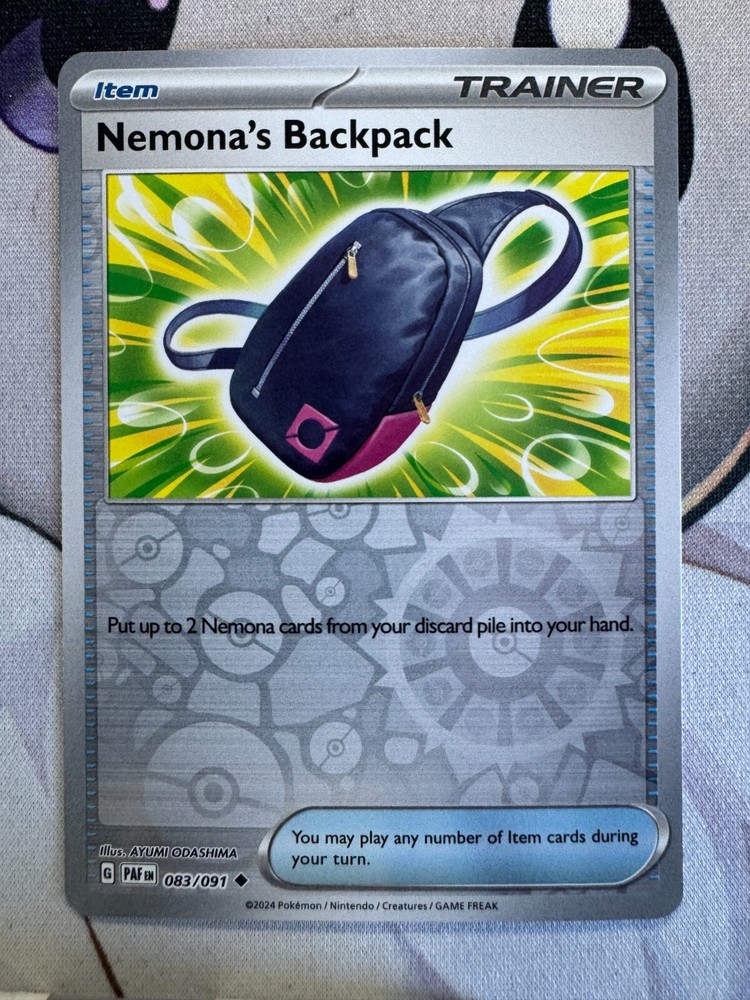 Nemona's Backpack Reverse Holo English Pokemon TCG BKAV91