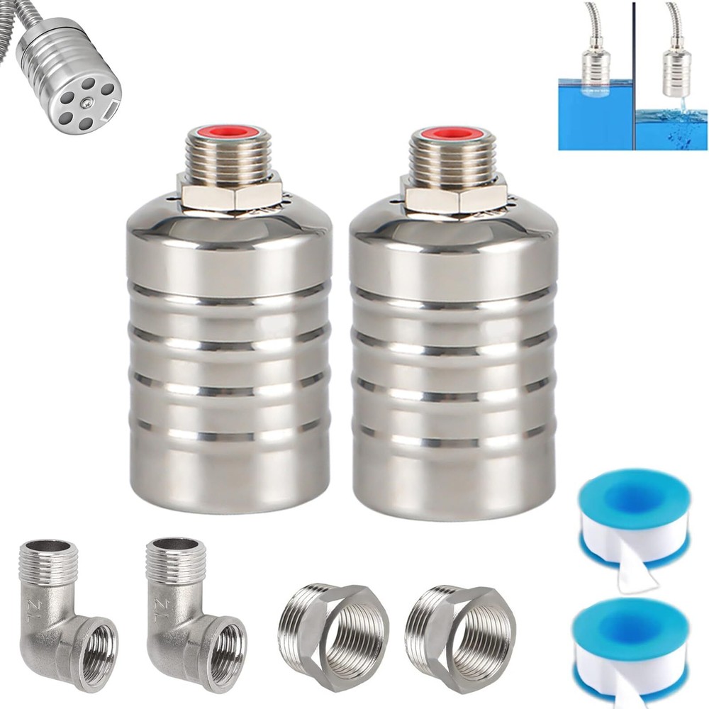 Float Valve, 2 Pack 1/2