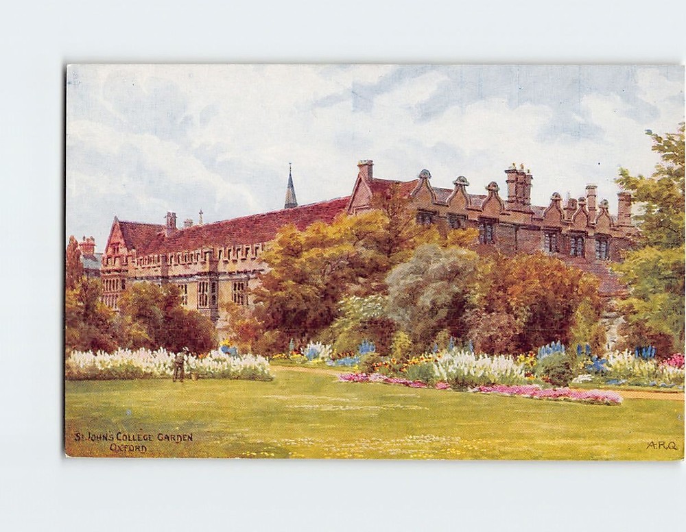 Postcard St. John's College Garden Oxford England