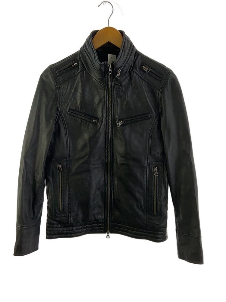 Freedom Single Riders Jacket/S/Sheepskin/Blk/Plain 51801