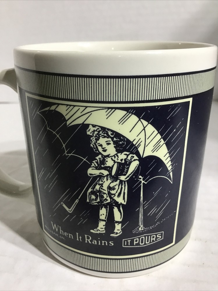 MORTON SALT COFFEE MUG. VINTAGE MORTON SALT MUG. ORIGINAL LOGO Mug. B135