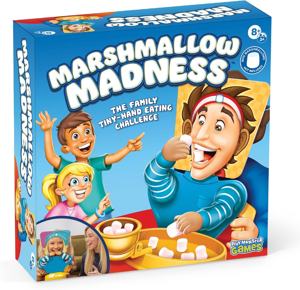 Marshmallow Madness Board Game – Hilarious Family Board Games for Kids & Adults,