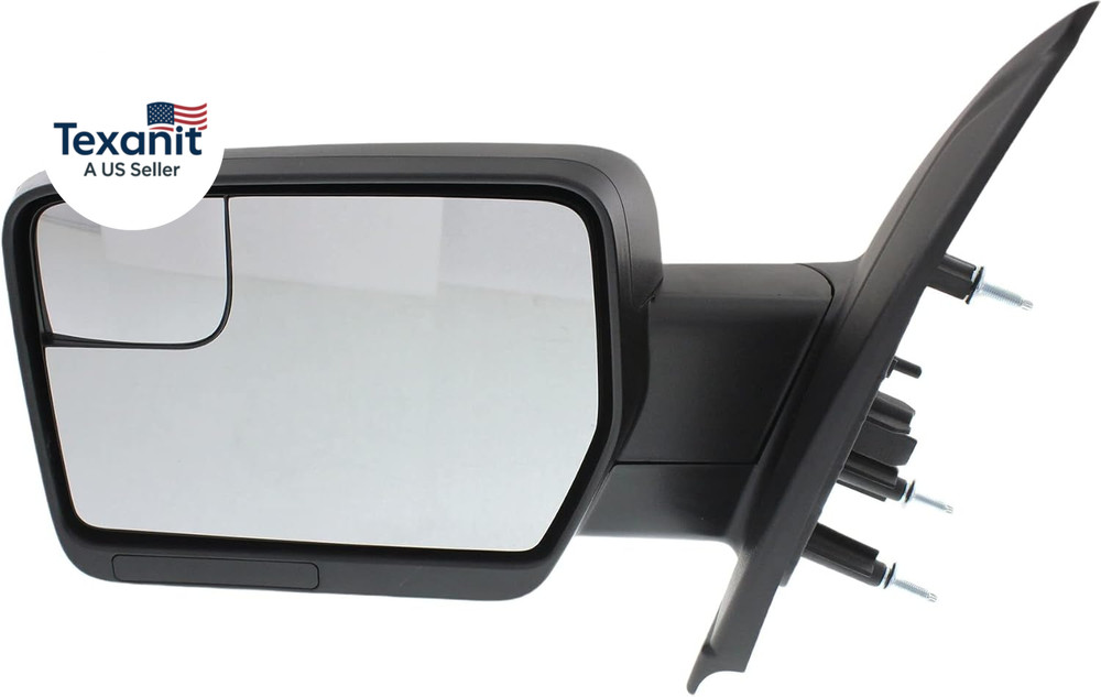 Mirror Compatible with 2011-2014 Ford F-150 Driver Side, Manual Glass