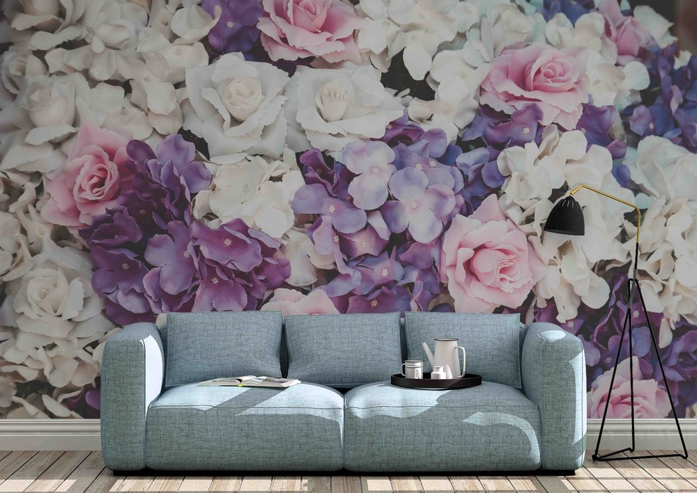 3D Flower Botany Wall Murals Wallpaper Murals Wall Sticker