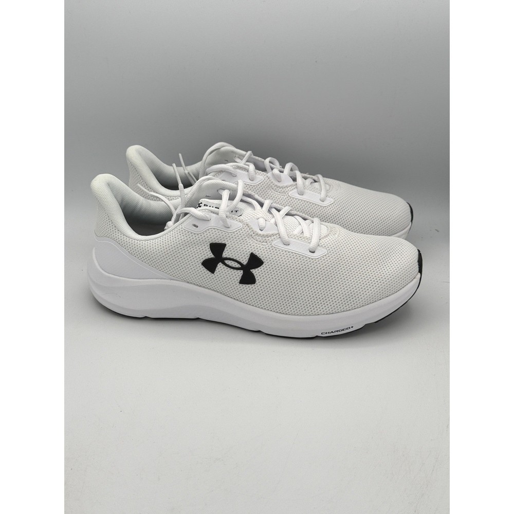 Under Armour Charged Pursuit 4 Shoes Mens Size 12 White Running 3028254-100