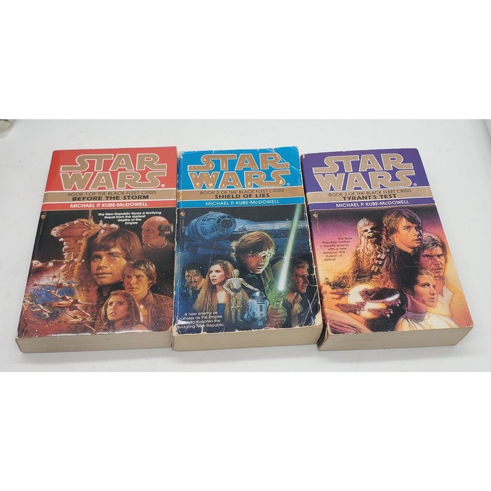 Star Wars the Black Fleet Crisis Trilogy Series Book Lot Set of 1-3 Paperback