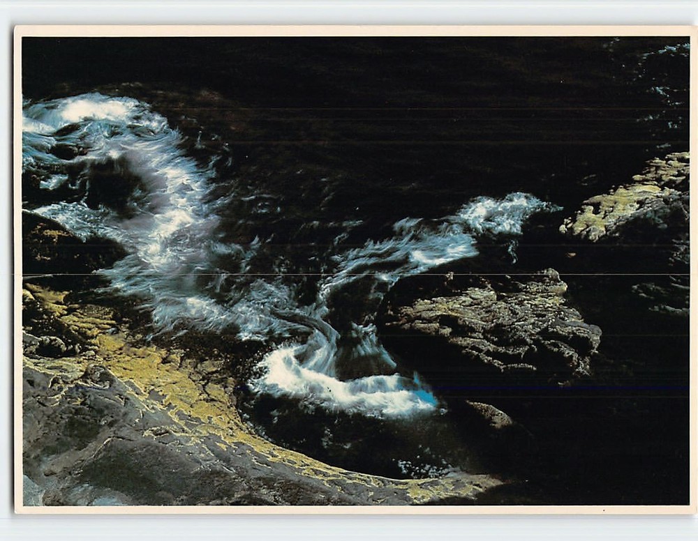 Postcard Thunder Hole Acadia National Park Bar Harbor Maine USA Coast-image