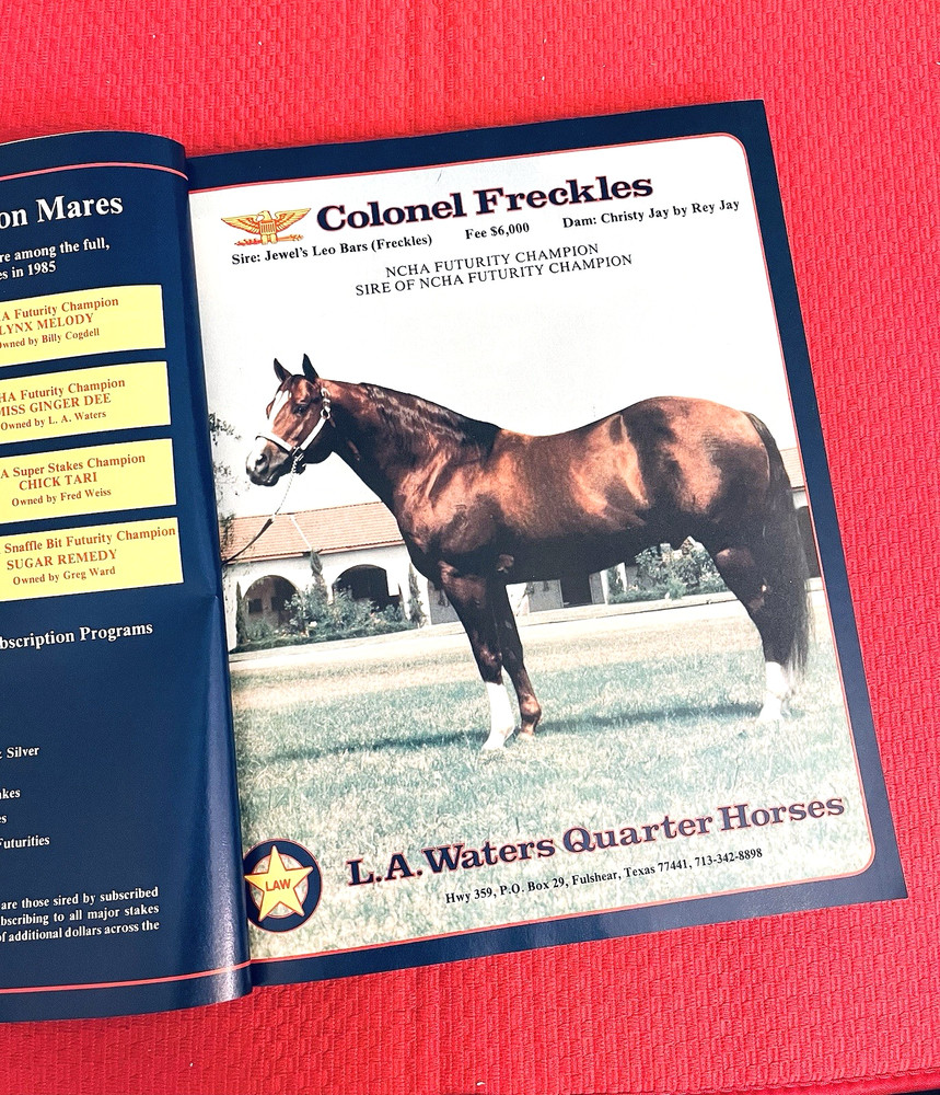 1986 Quarter Horse Journal, Book - COLONEL FRECKLES - ZAN PARR JACK - REFERENCE