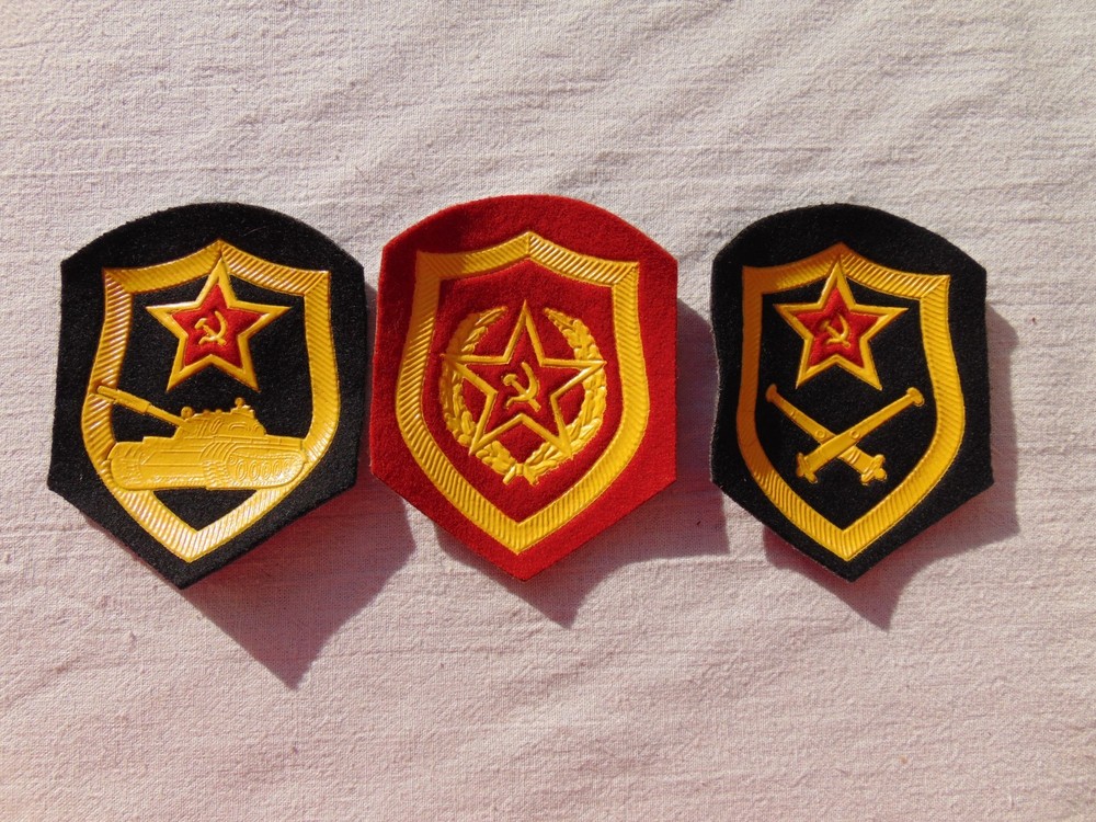Soviet chevrons were worn on the sleeve. USSR Army. The price is for all 3 piec