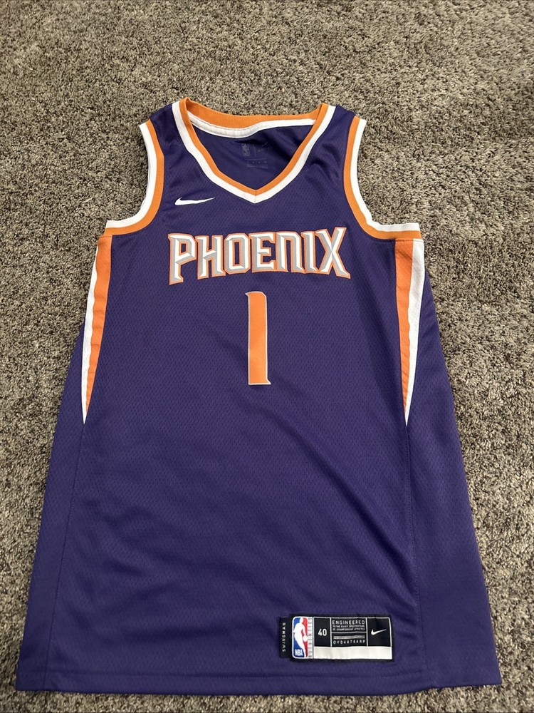 Devin Booker Nike Phoenix Suns Swingman Jersey Men's Small Size 40 Purple #1 NBA