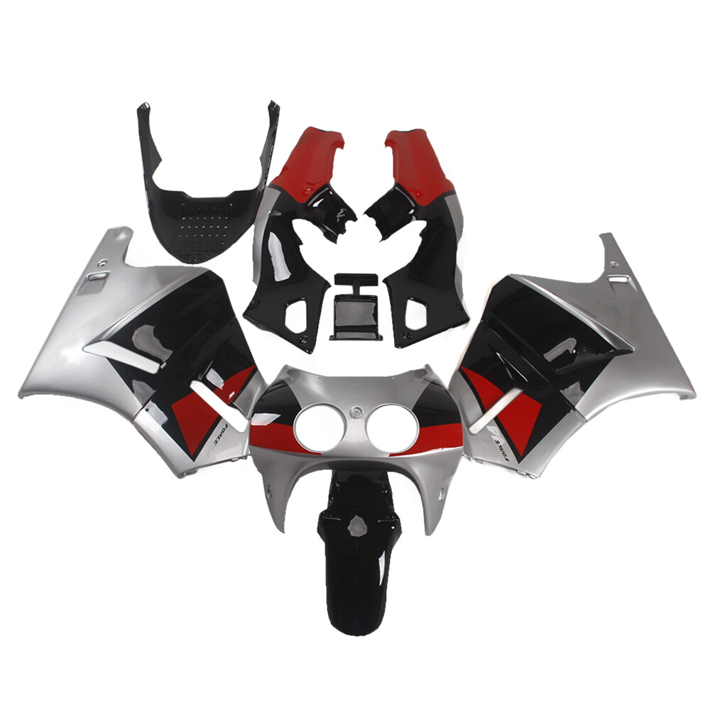 Red Silver Black Bodywork For Honda RVF400R NC30 V4 1988-1992 89 Motor Fairing
