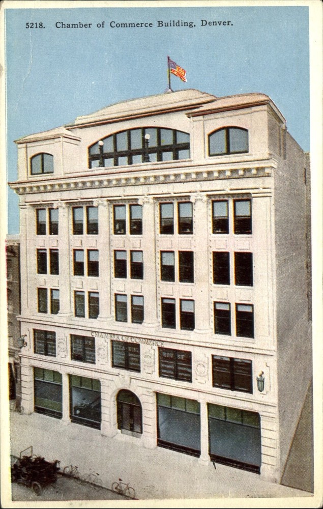 Chamber of Commerce Bldg Denver Colorado bicycles HH Tammen Publ~1920s