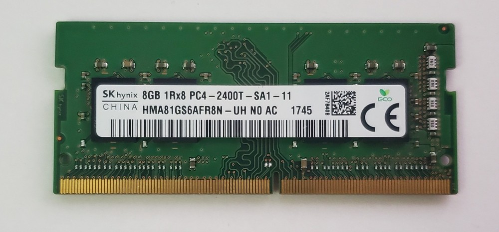 SK Hynix 8GB DDR4 2400MHz SODIMM Memory Module (HMA81GS6MFR8N-UH) TESTED