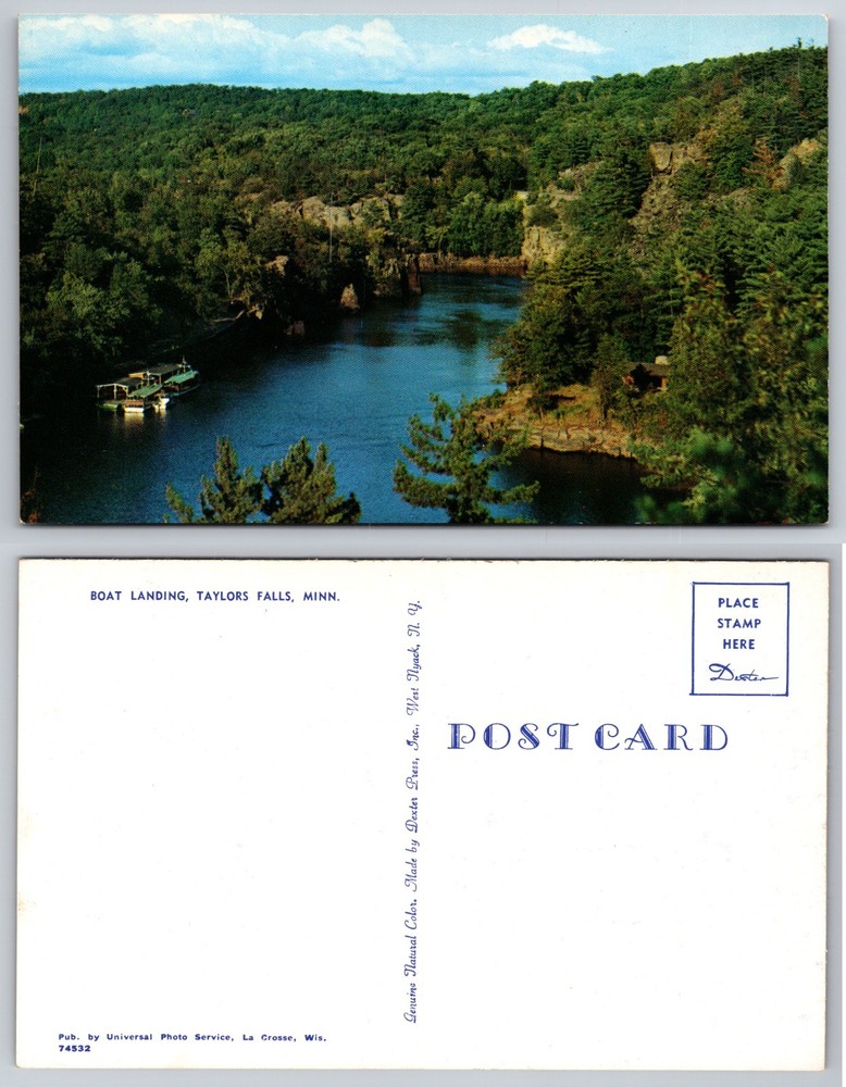 Boat Landing Taylors Falls Minnesota Postcard